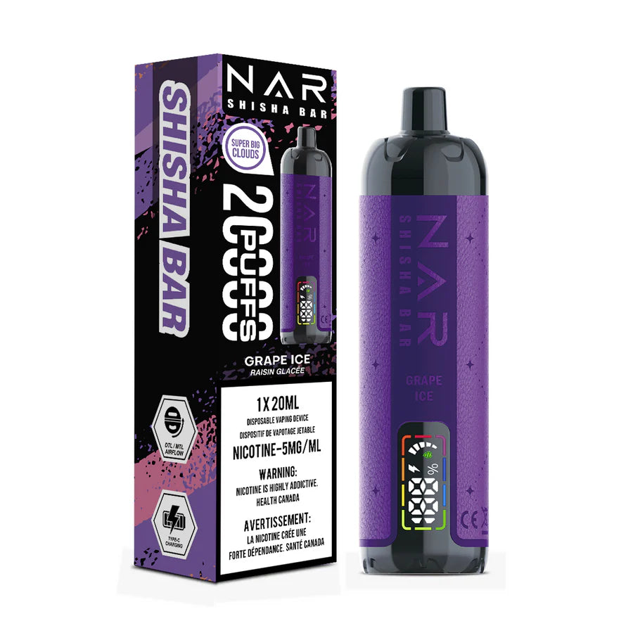 NAR SHISHA BAR 20K PUFFS - ALL FLAVOURS