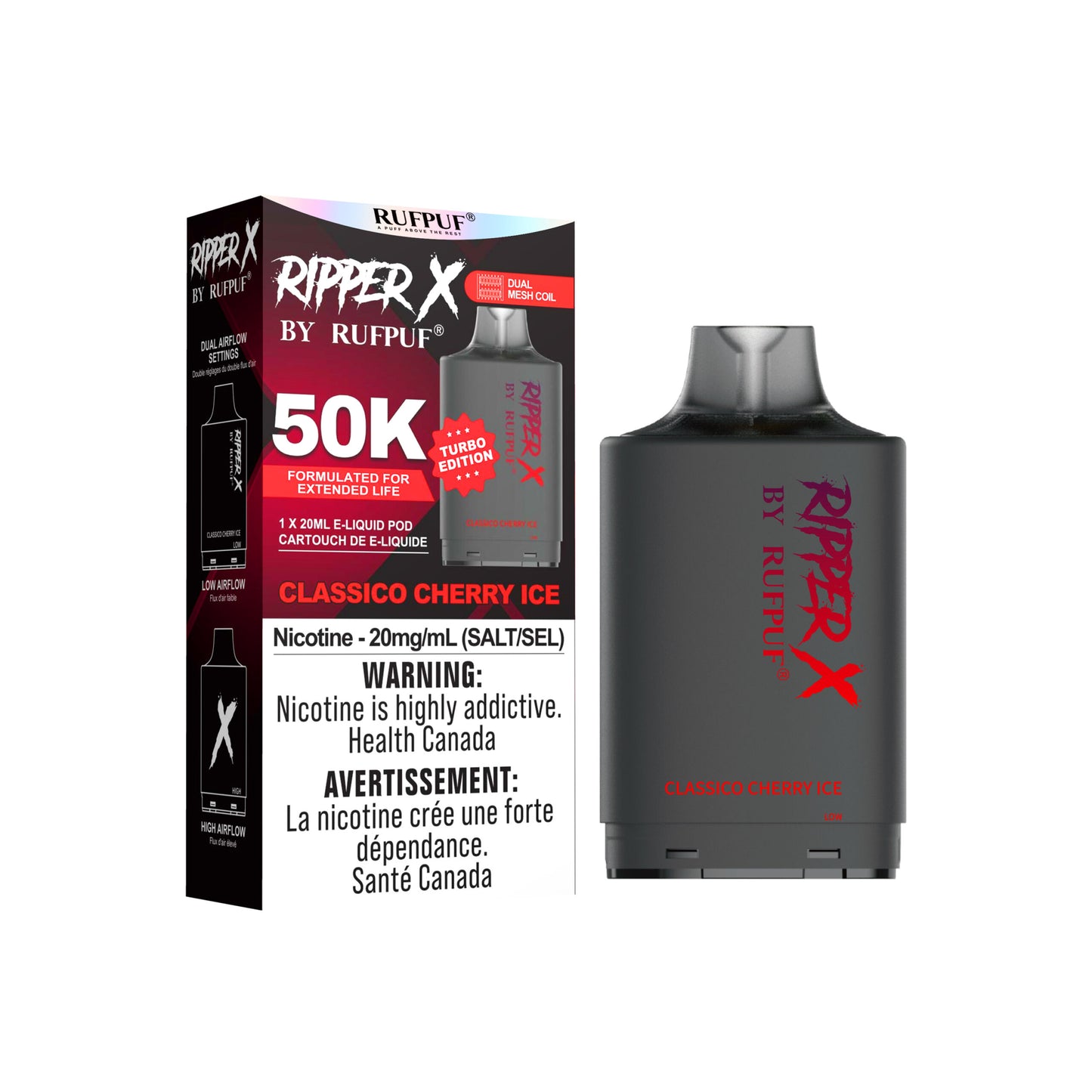 RIPPER X BY RUFPUF PODS 50K PUFFS