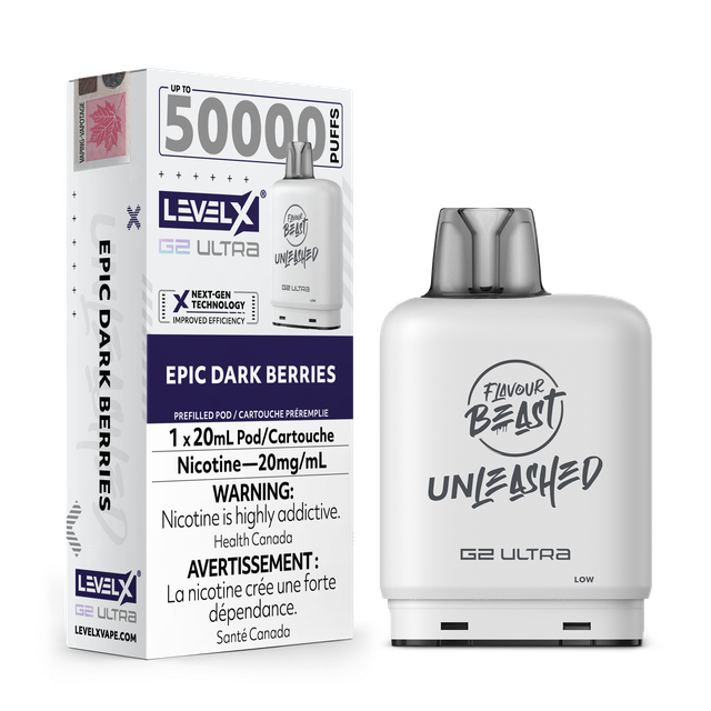 FLAVOUR BEAST UNLEASHED LEVEL X G2 ULTRA PODS 50K PUFFS