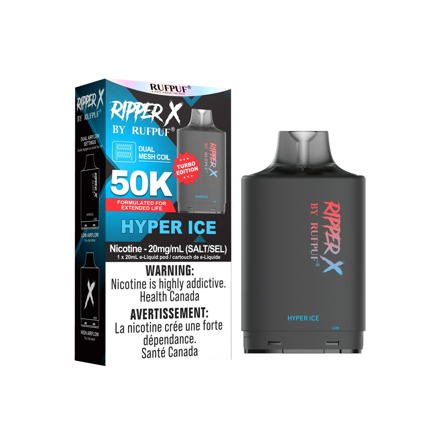RIPPER X BY RUFPUF PODS 50K PUFFS