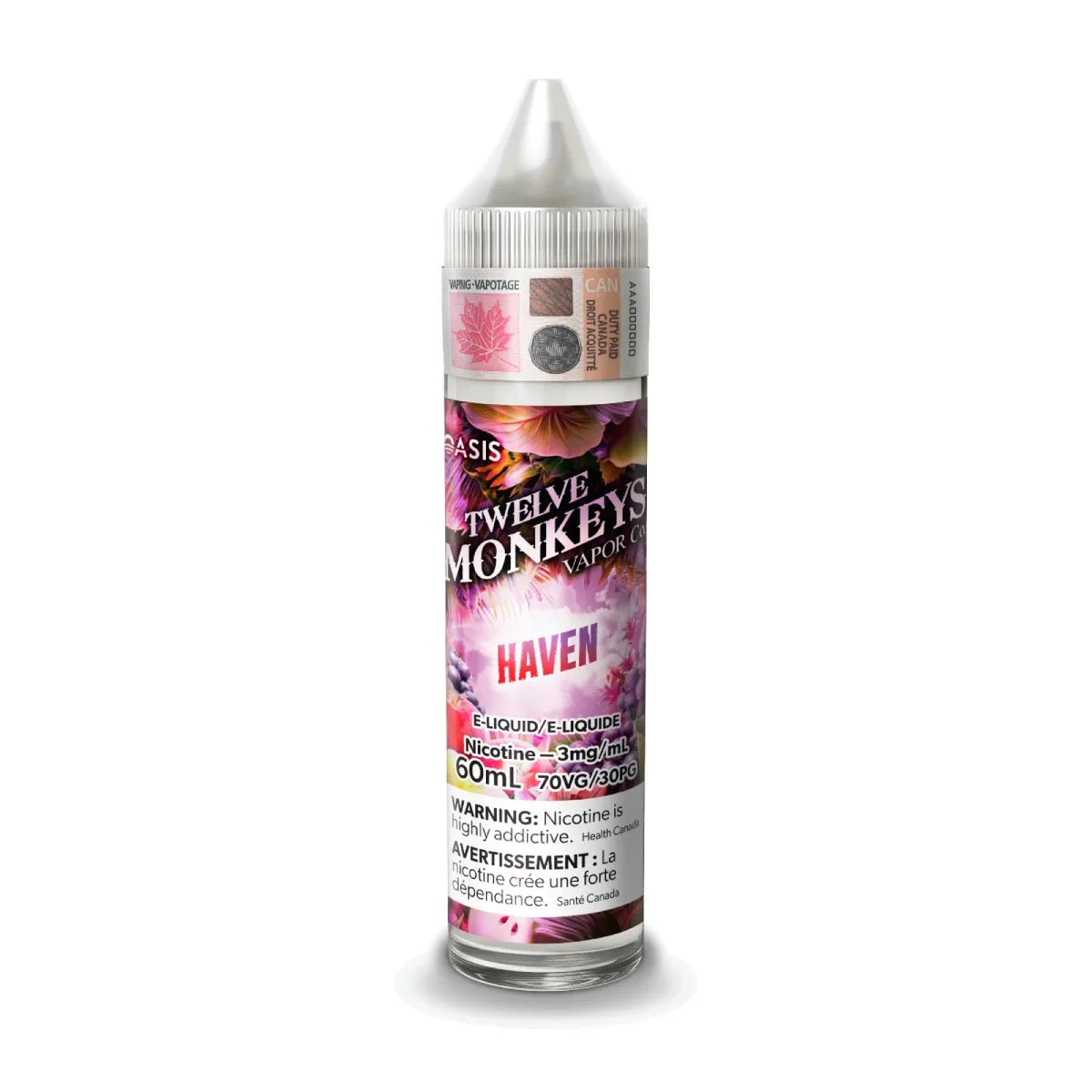 TWELVE MONKEYS ORIGINAL FREE BASE JUICES 60ml