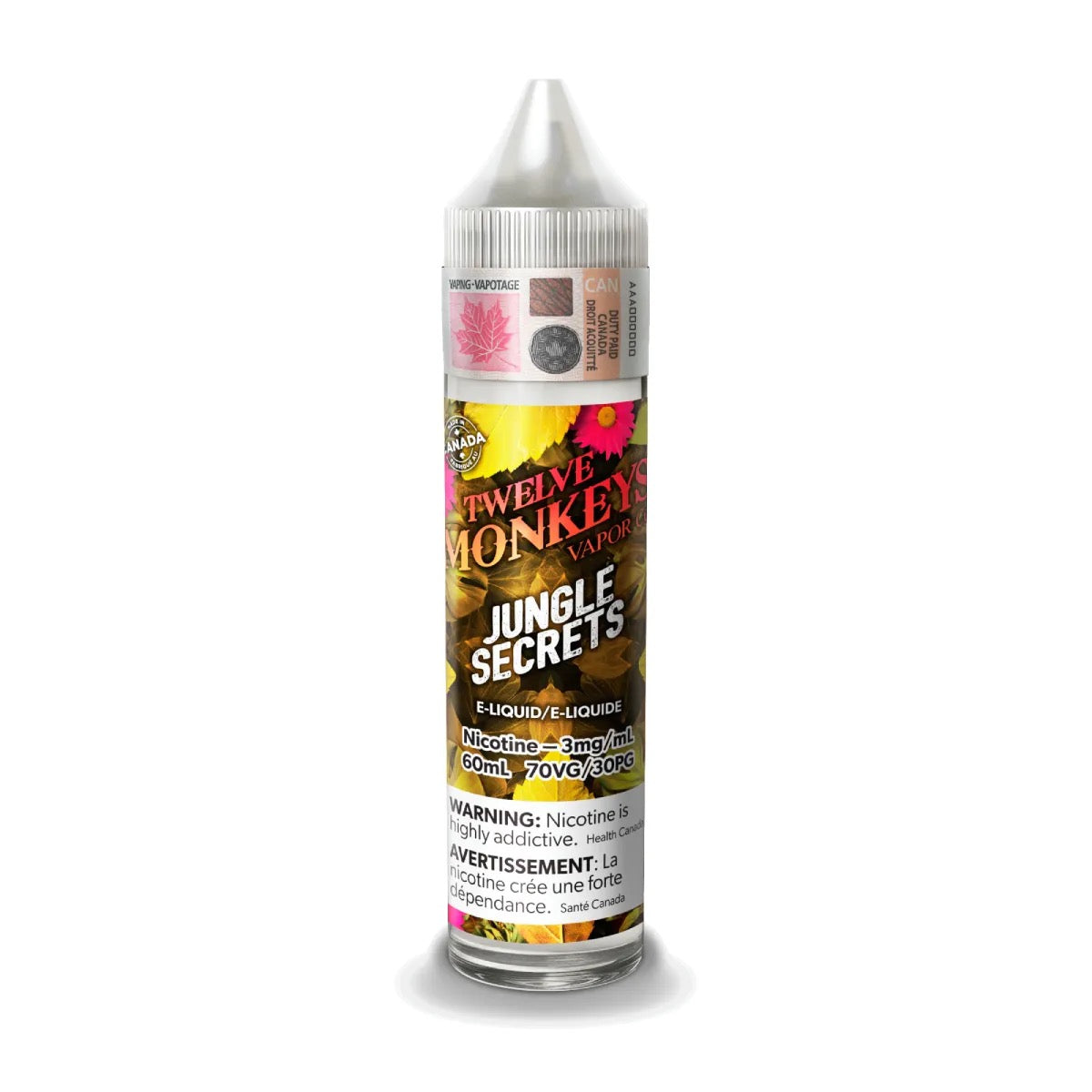 TWELVE MONKEYS ORIGINAL FREE BASE JUICES 60ml
