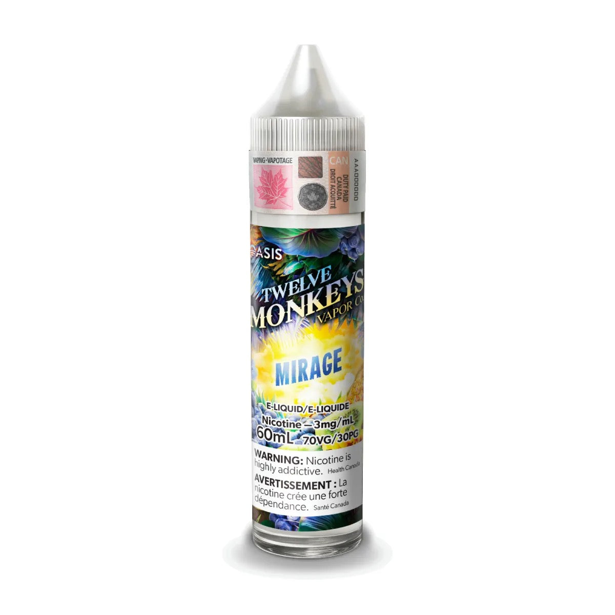 TWELVE MONKEYS ORIGINAL FREE BASE JUICES 60ml