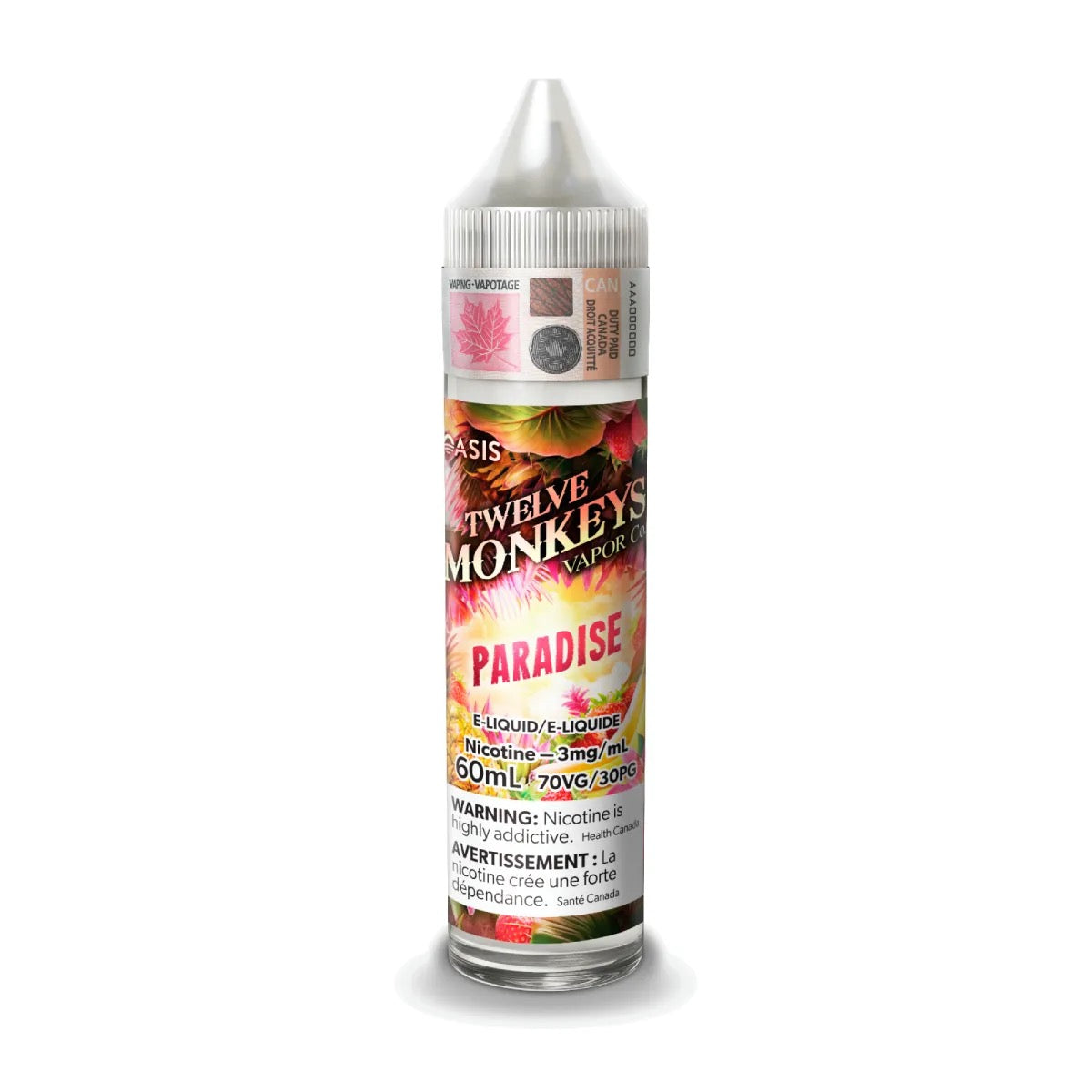 TWELVE MONKEYS ORIGINAL FREE BASE JUICES 60ml