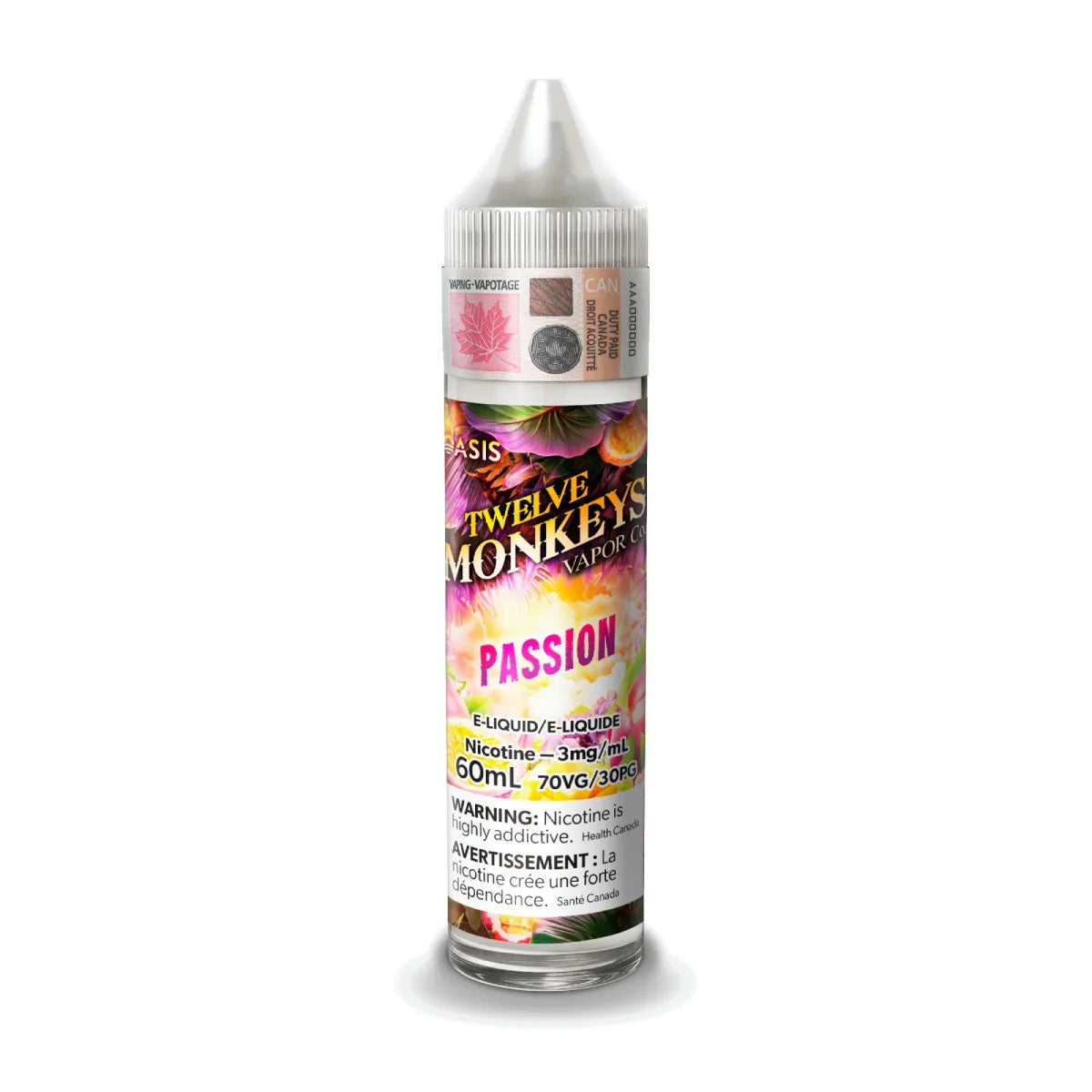 TWELVE MONKEYS ORIGINAL FREE BASE JUICES 60ml