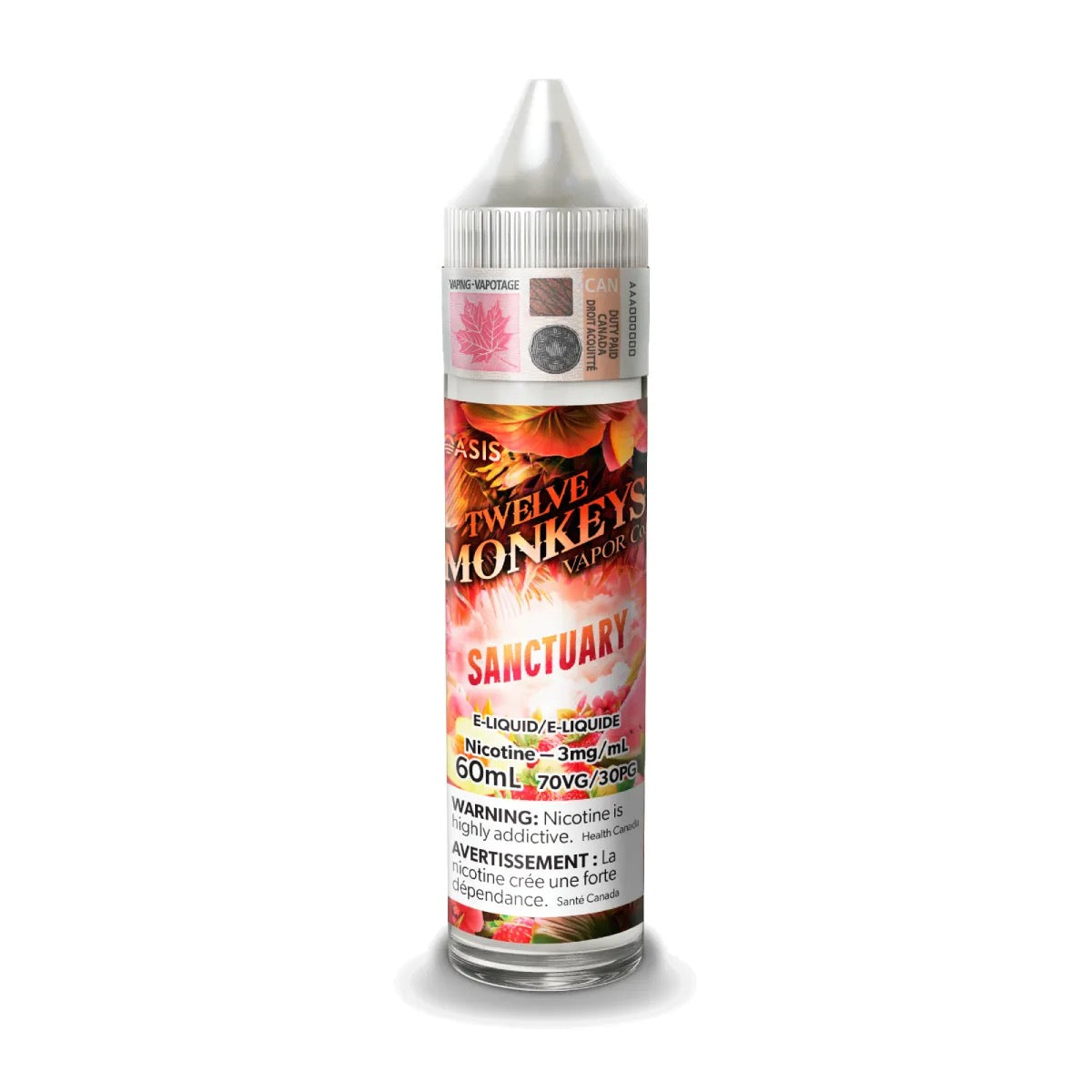 TWELVE MONKEYS ORIGINAL FREE BASE JUICES 60ml