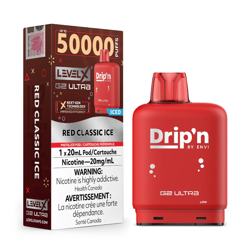 LEVEL X DRIP'N G2 ULTRA POD 50K PUFFS (ONTARIO)
