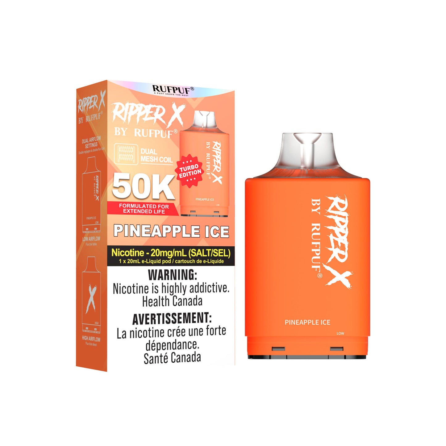 RIPPER X BY RUFPUF PODS 50K PUFFS