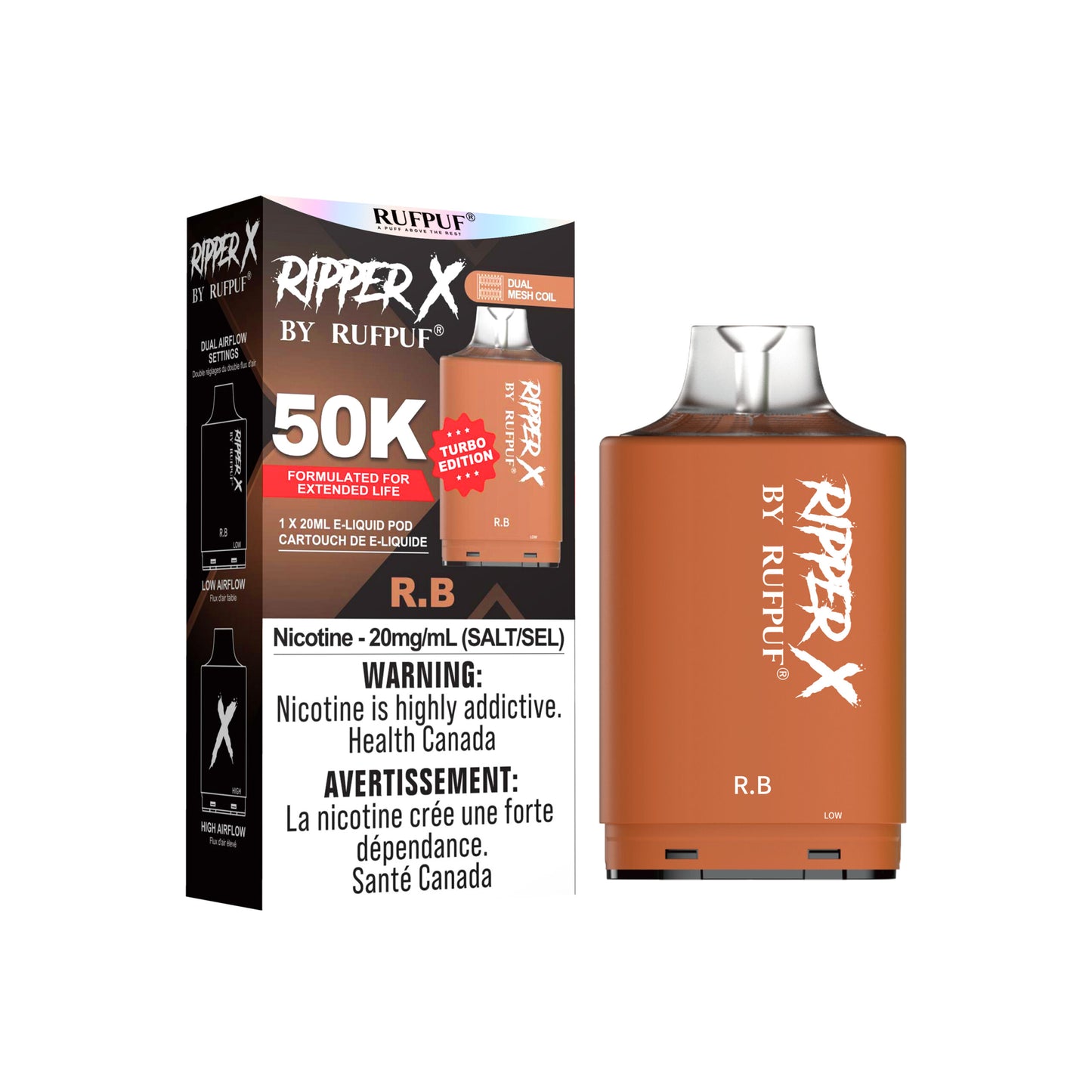 RIPPER X BY RUFPUF PODS 50K PUFFS