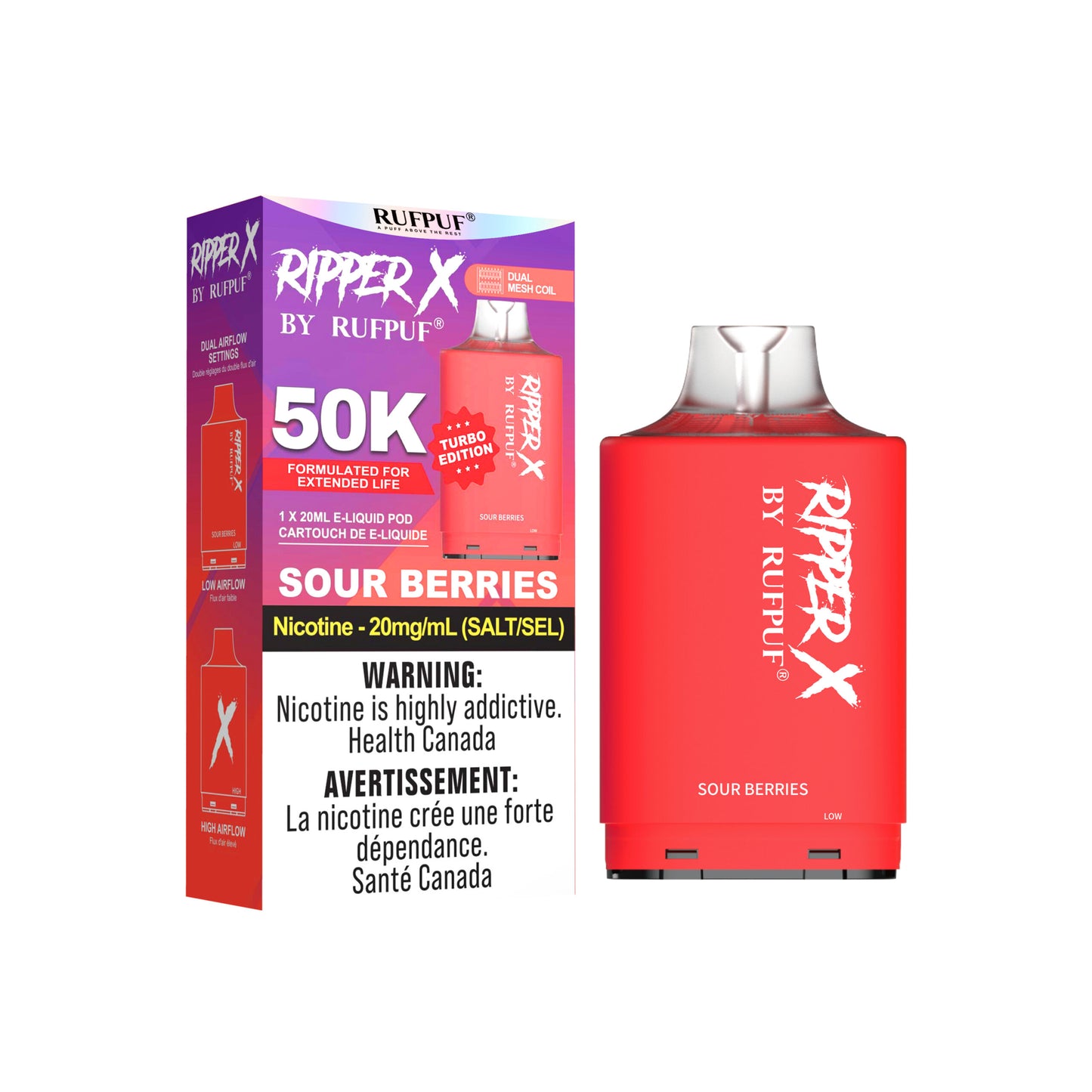 RIPPER X BY RUFPUF PODS 50K PUFFS