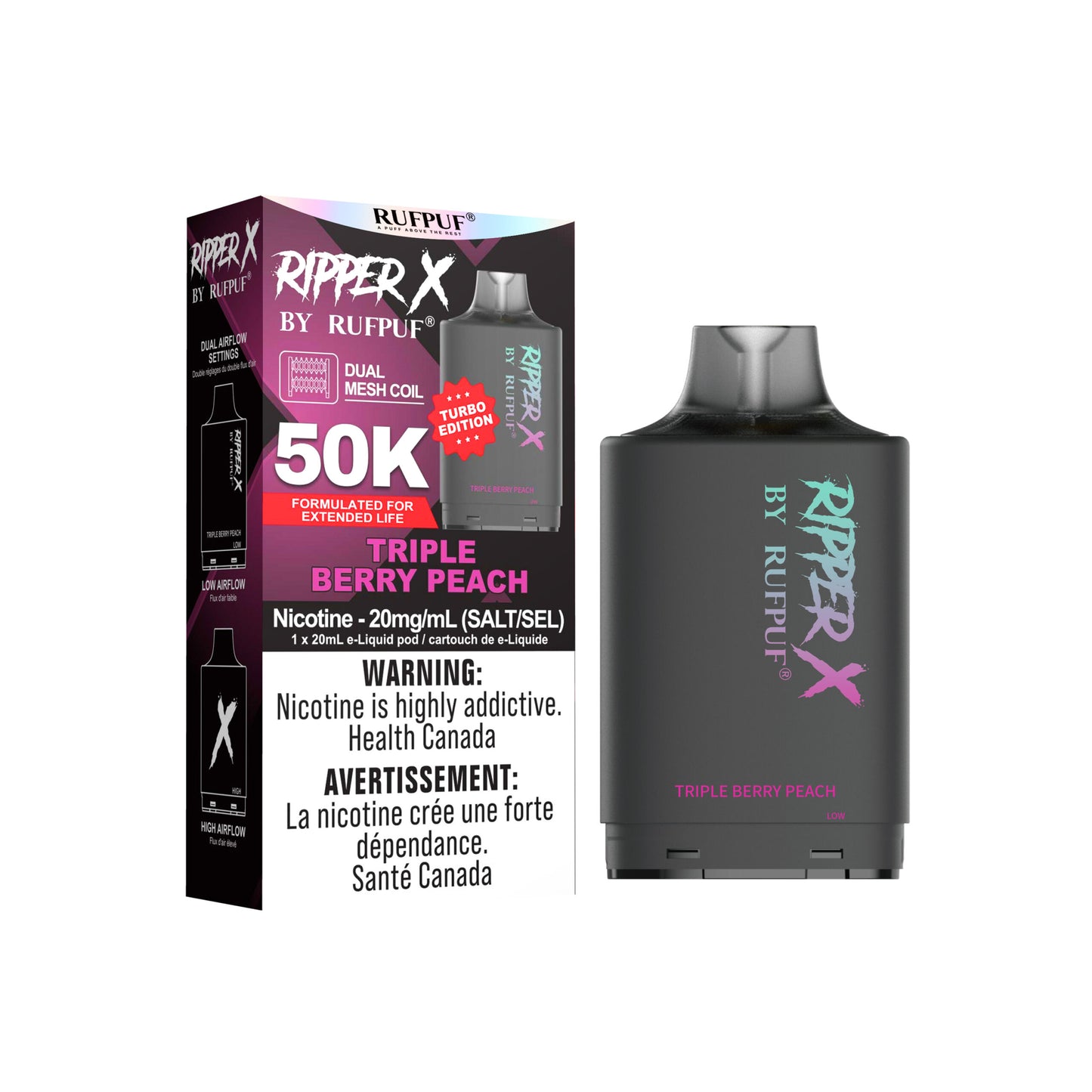 RIPPER X BY RUFPUF PODS 50K PUFFS