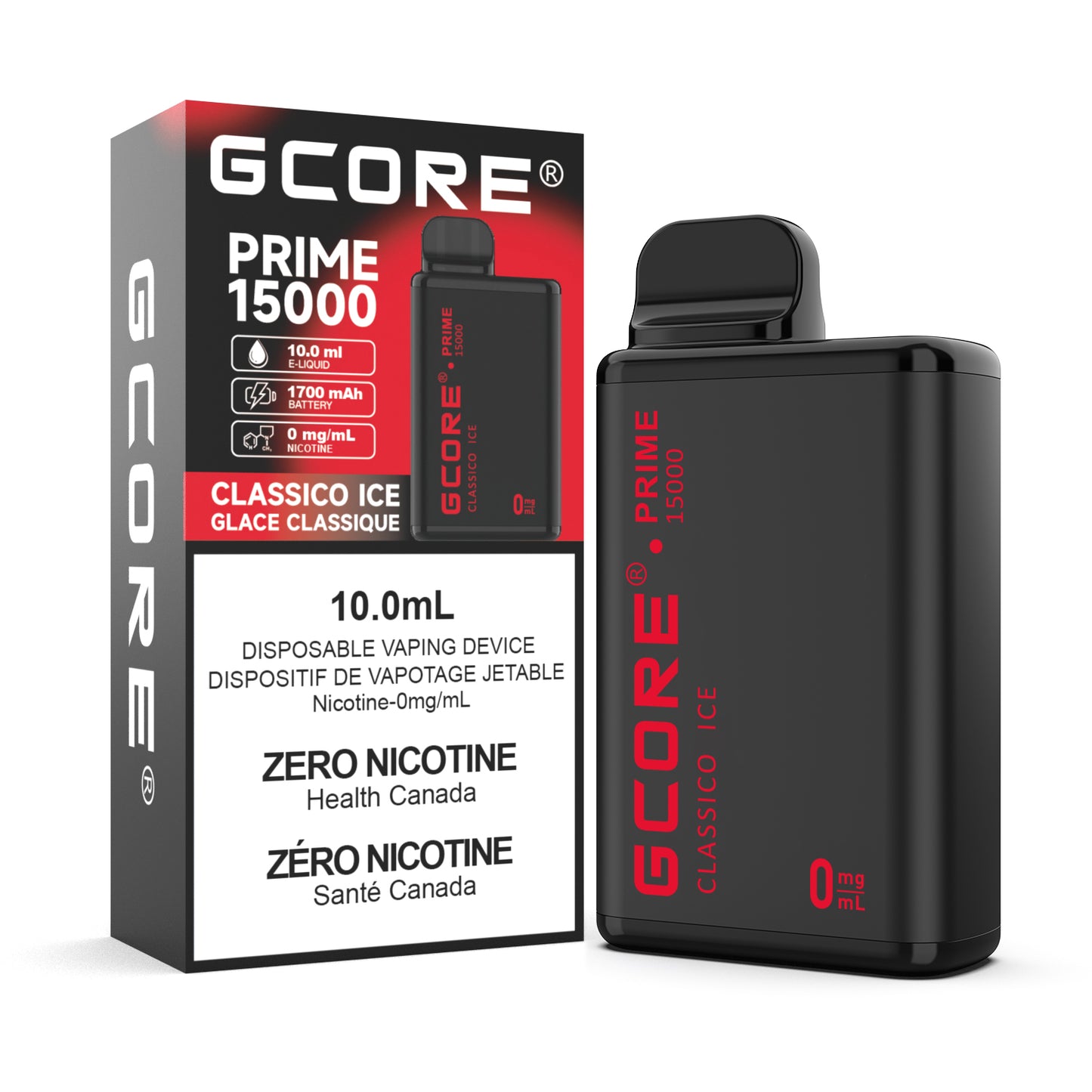 G-CORE PRIME 15000 PUFFS ZERO NICOTINE