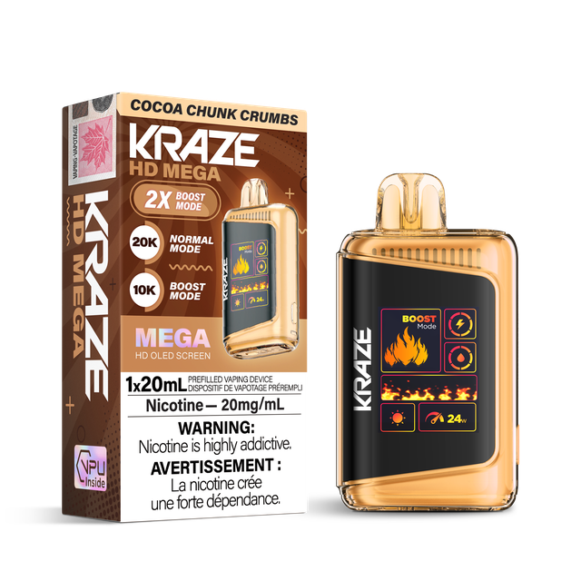 KRAZE HD MEGA 2.0 20K PUFF DISPOSABLE (ON)