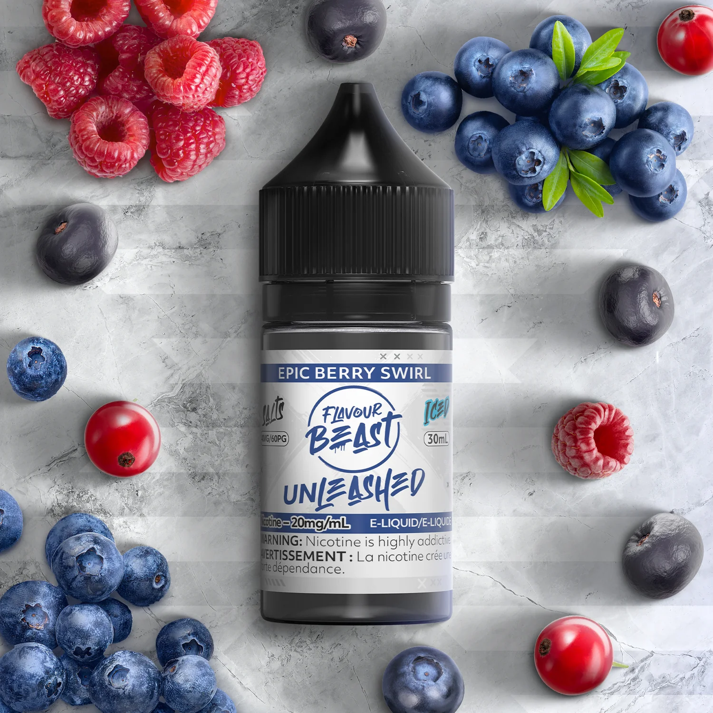 FLAVOUR BEAST UNLEASHED SALT NIC JUICE 30ML - ALL FLAVOURS