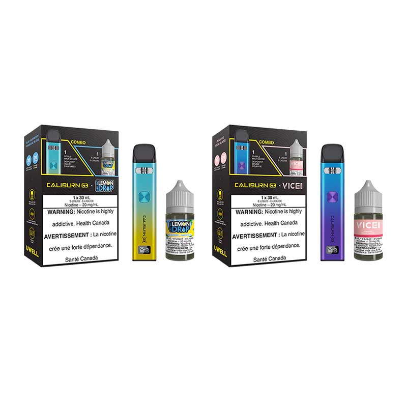 UWELL CALIBURN G3 STARTER KIT + SALT E-LIQUID BUNDLE