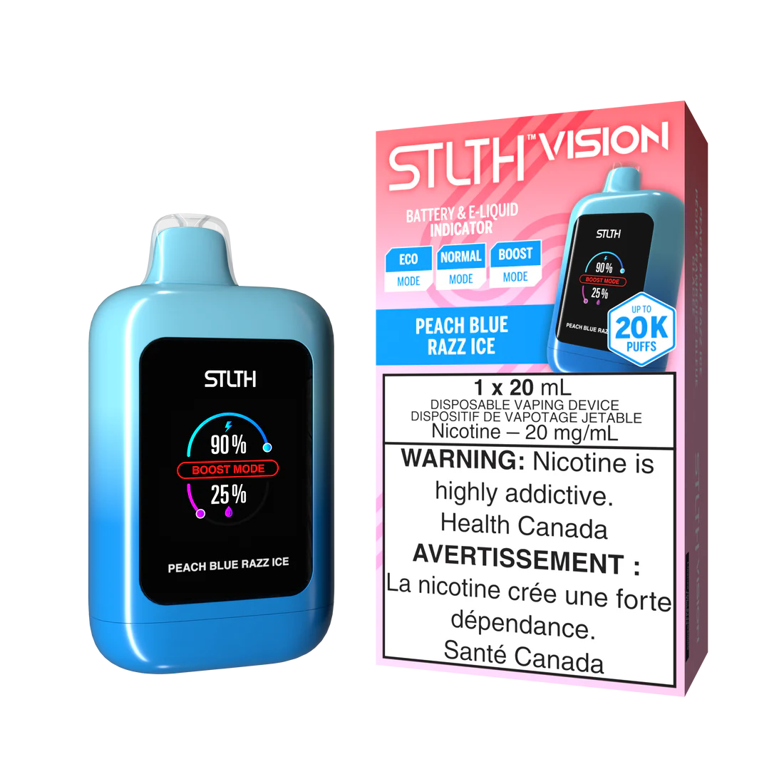 STLTH VISION DISPOSABLE (UPTO 20K PUFFS)