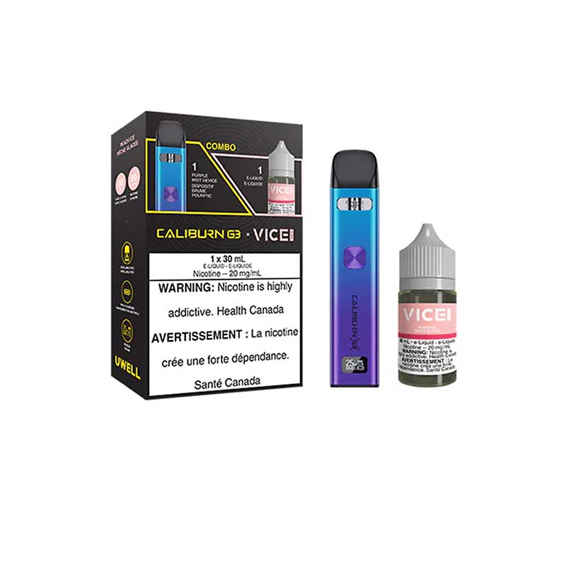 UWELL CALIBURN G3 STARTER KIT + SALT E-LIQUID BUNDLE