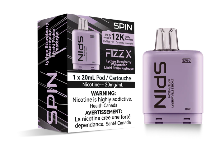 Spin Fizz X Pod 12k Puffs (COMPATIBLE WITH LEVEL X DEVICE)