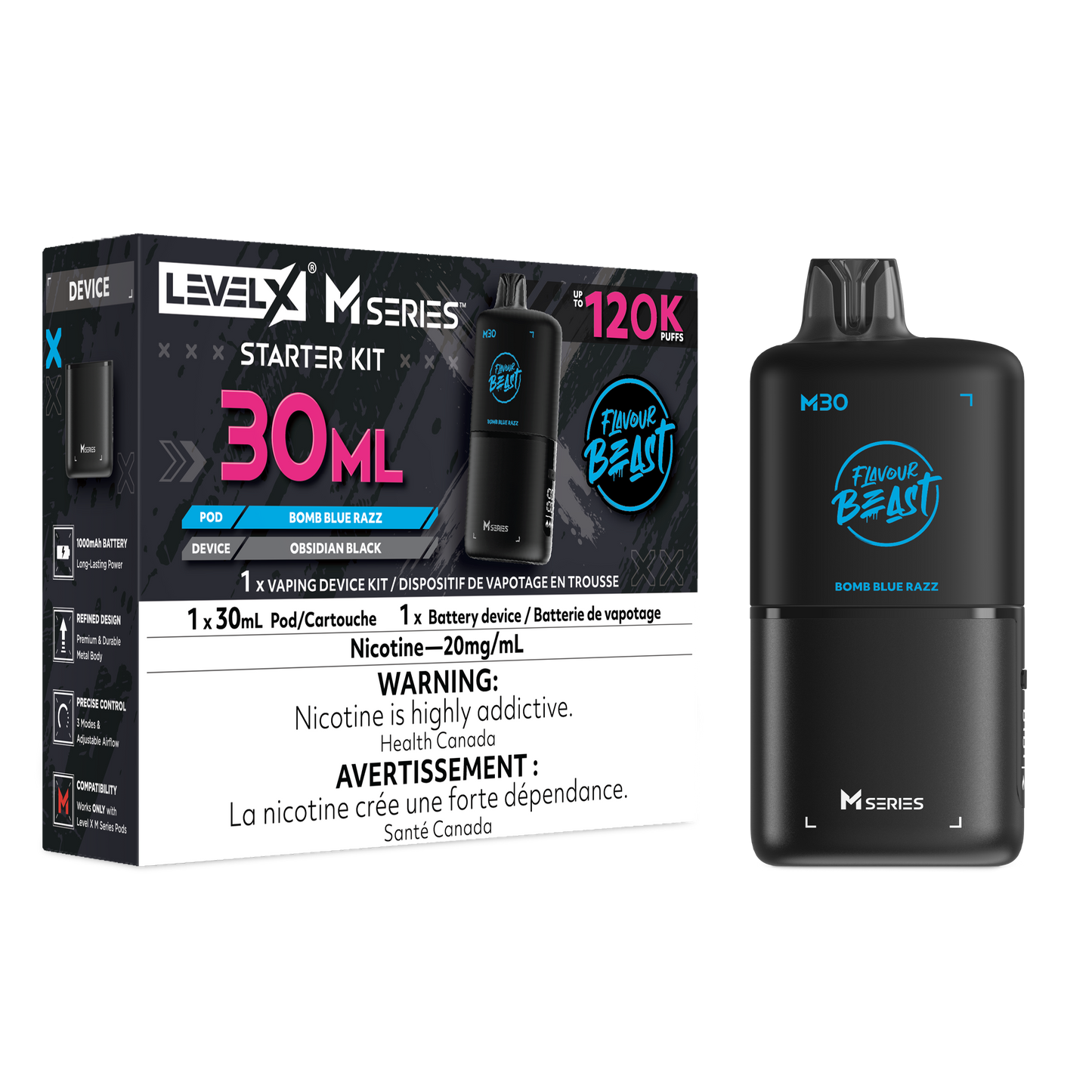 FB LEVEL X M30 STARTER KIT 120K PUFFS