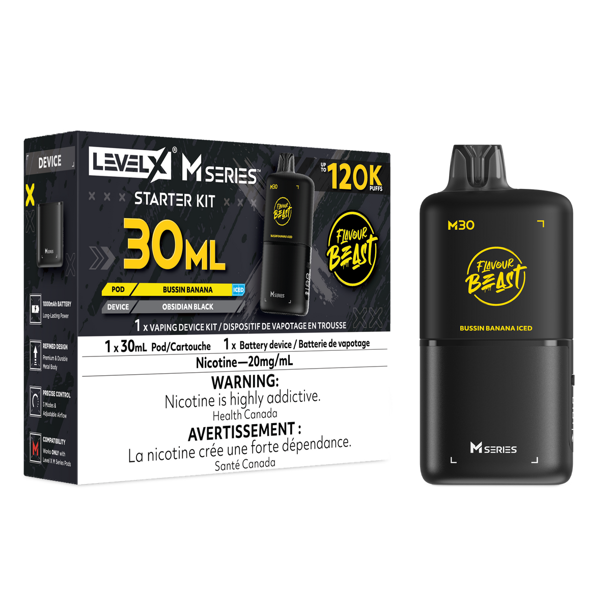 FB LEVEL X M30 STARTER KIT 120K PUFFS