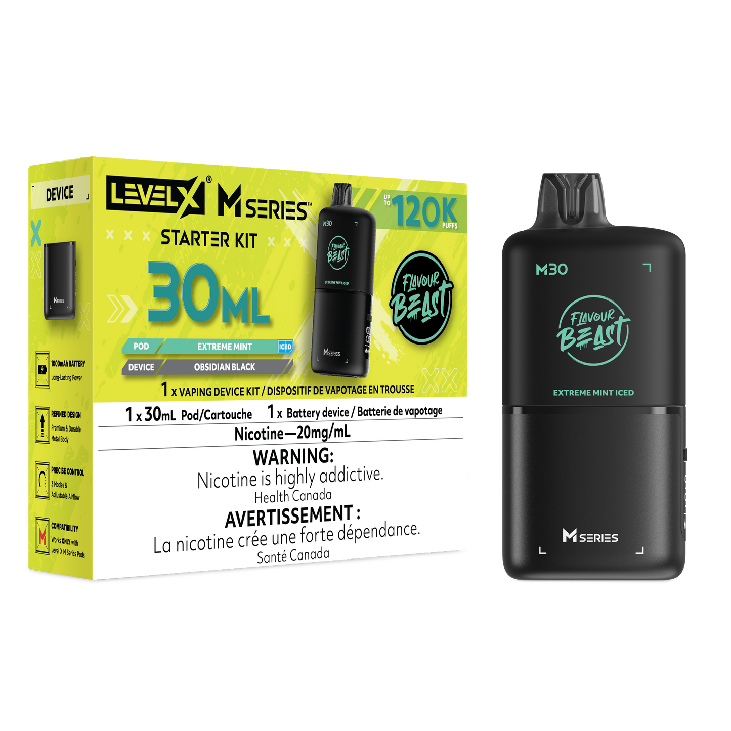 FB LEVEL X M30 STARTER KIT 120K PUFFS