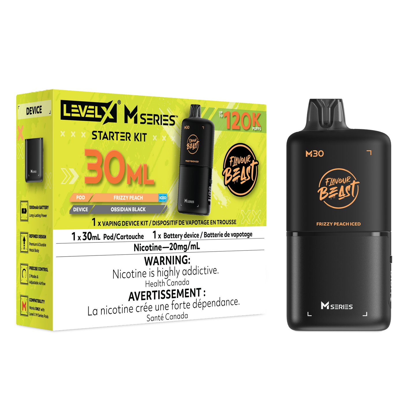 FB LEVEL X M30 STARTER KIT 120K PUFFS