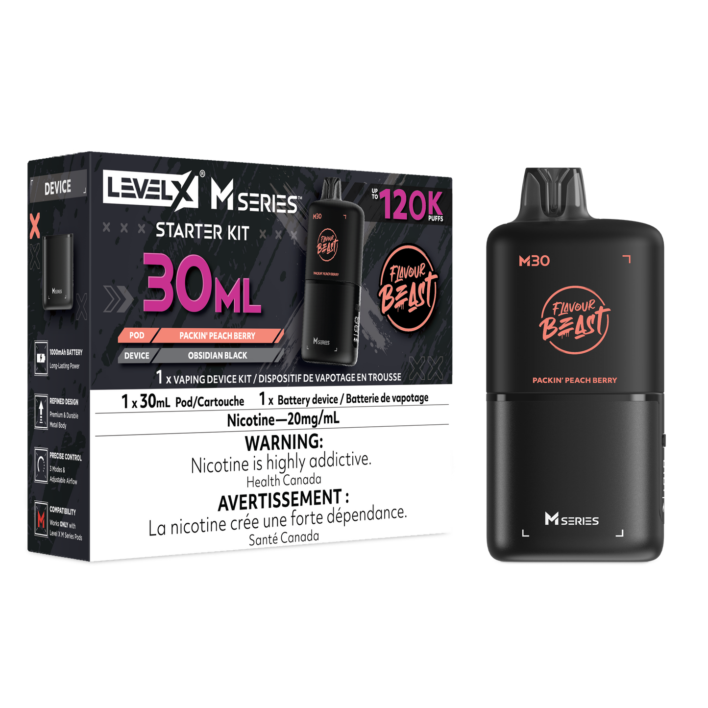 FB LEVEL X M30 STARTER KIT 120K PUFFS