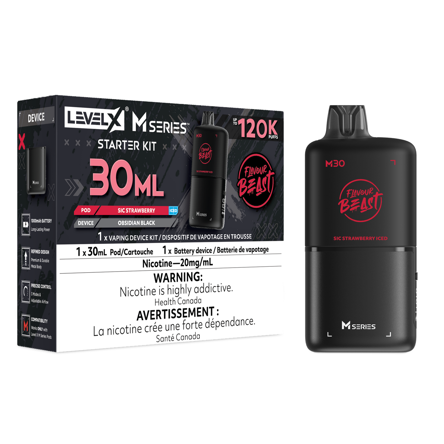 FB LEVEL X M30 STARTER KIT 120K PUFFS