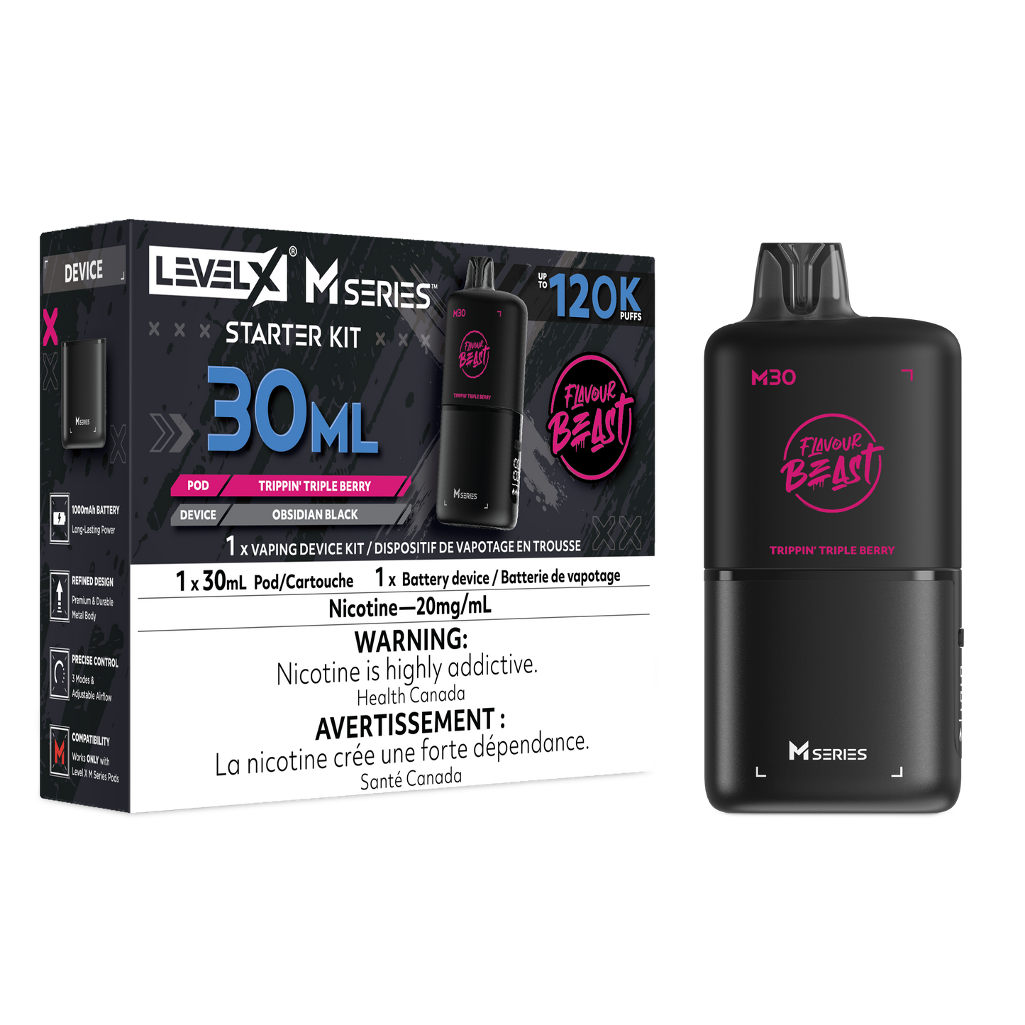 FB LEVEL X M30 STARTER KIT 120K PUFFS
