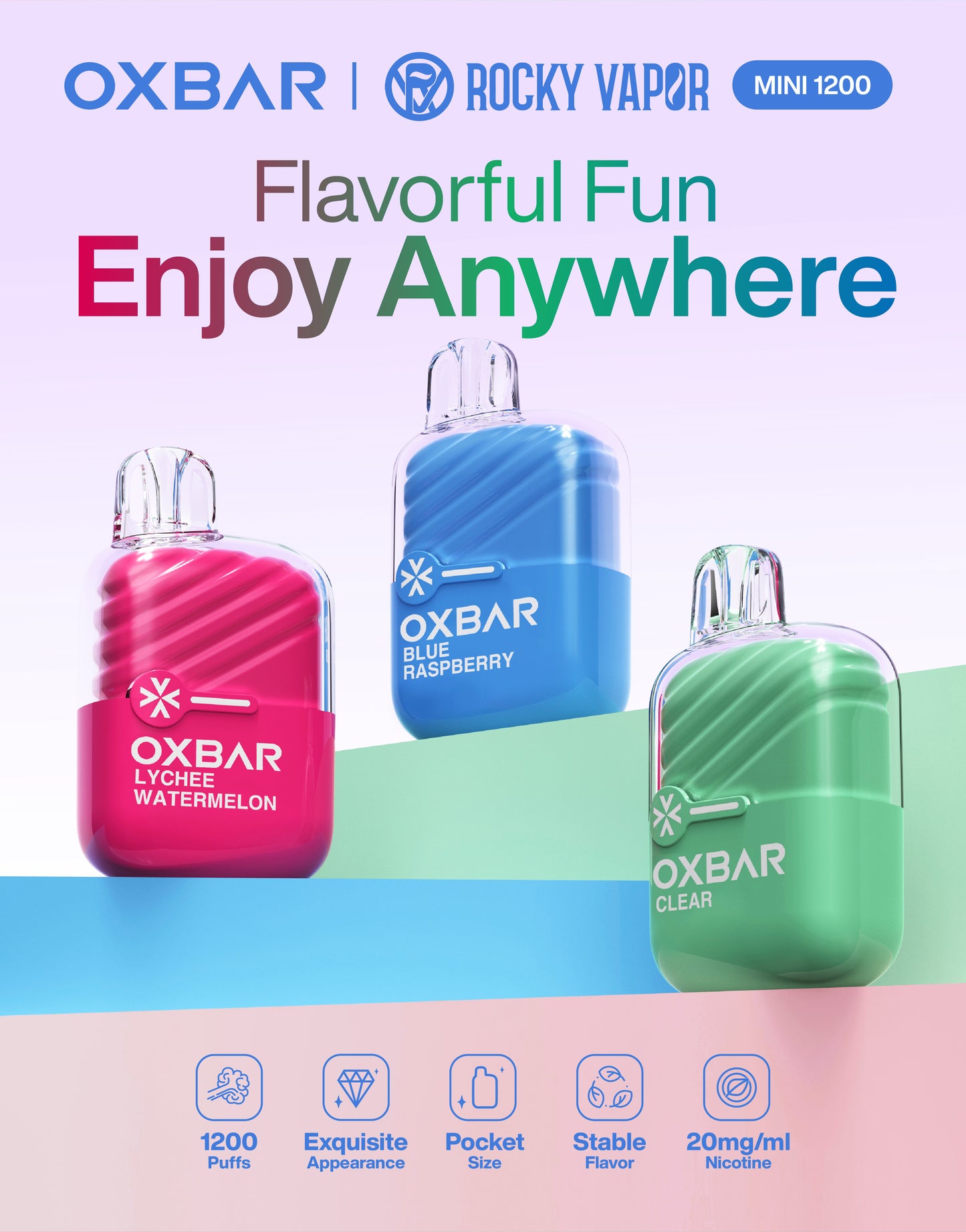 OXBAR MINI 1200 PUFFS - ALL FLAVOURS