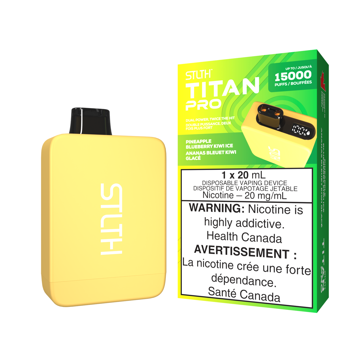 STLTH TITAN PRO DISPOSABLE (UPTO 15K PUFFS)