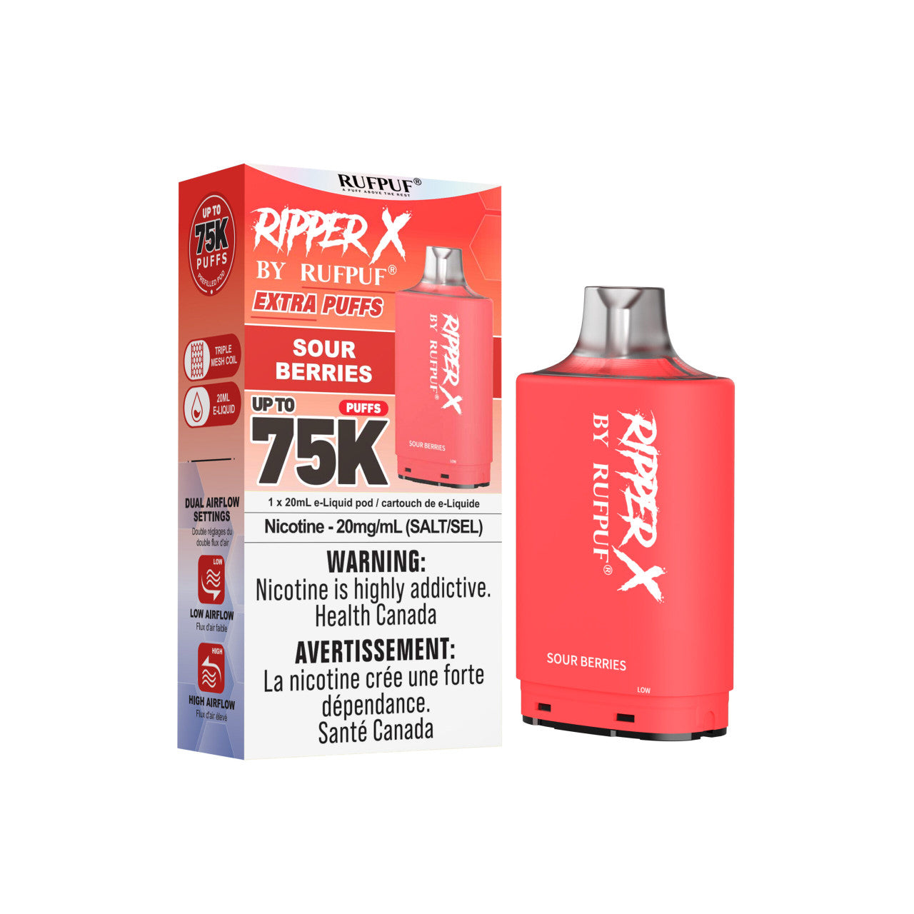 RIPPER X 75K PUFFS PODS (ON)