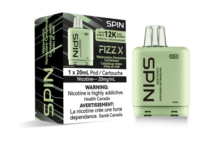 Spin Fizz X Pod 12k Puffs (COMPATIBLE WITH LEVEL X DEVICE)