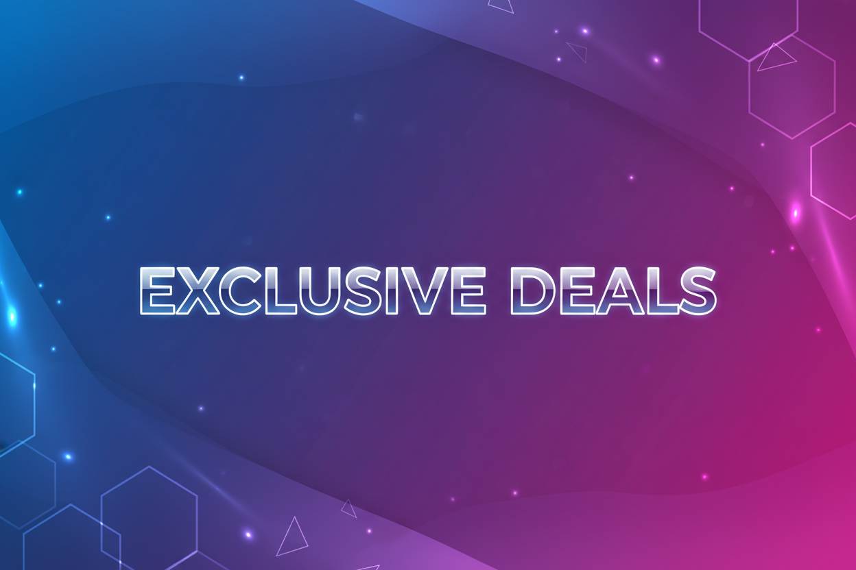 i-need-a-stunning-banner-saying-"exclusive-deals" font not too big.-create-with-any-colour-of-your-choice-that-you-think-will-fit-my-website. I need it vibrant and of high quality