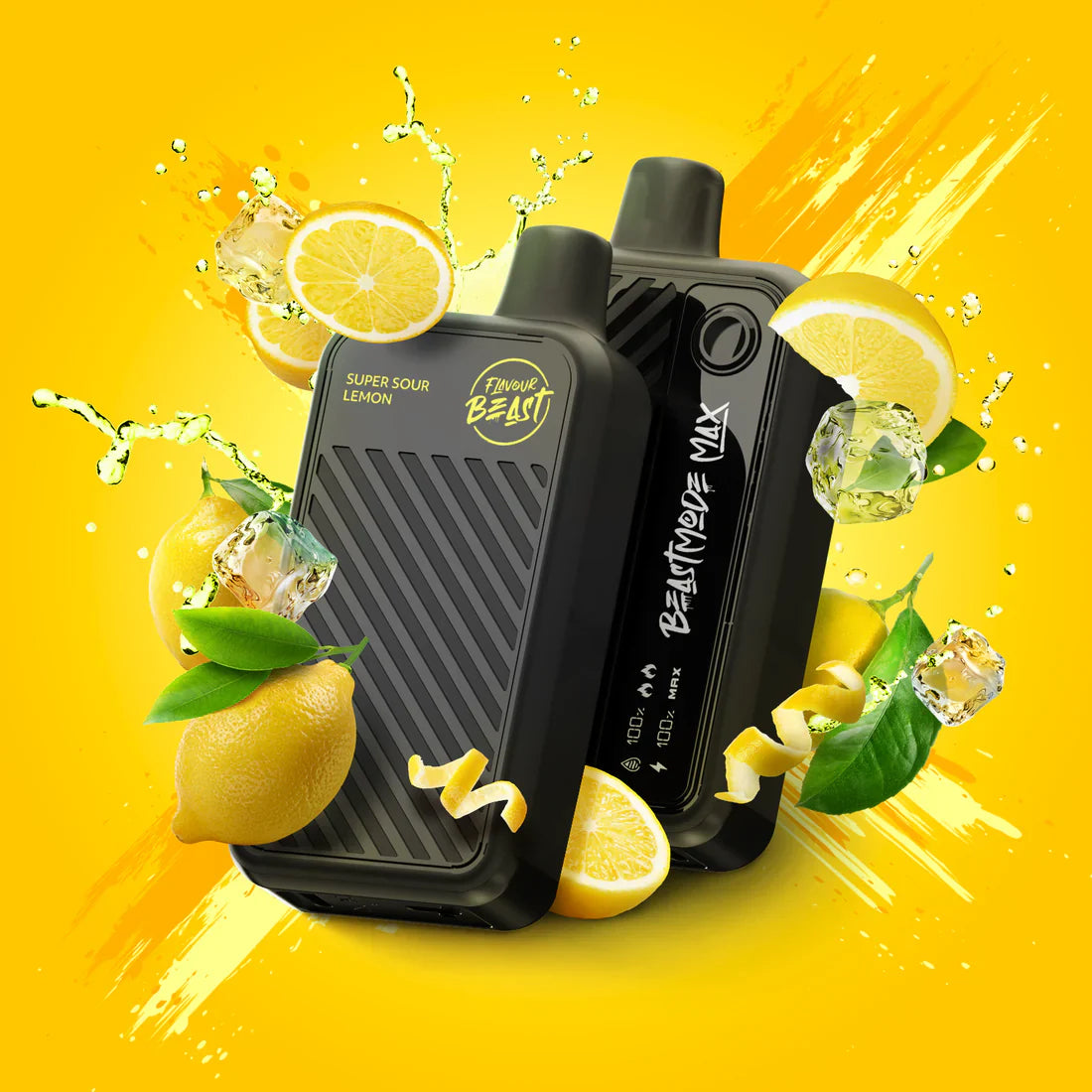 Flavour Beast Mode Max 18K - All Flavours Super Sour Lemon Disposable E-Cigs