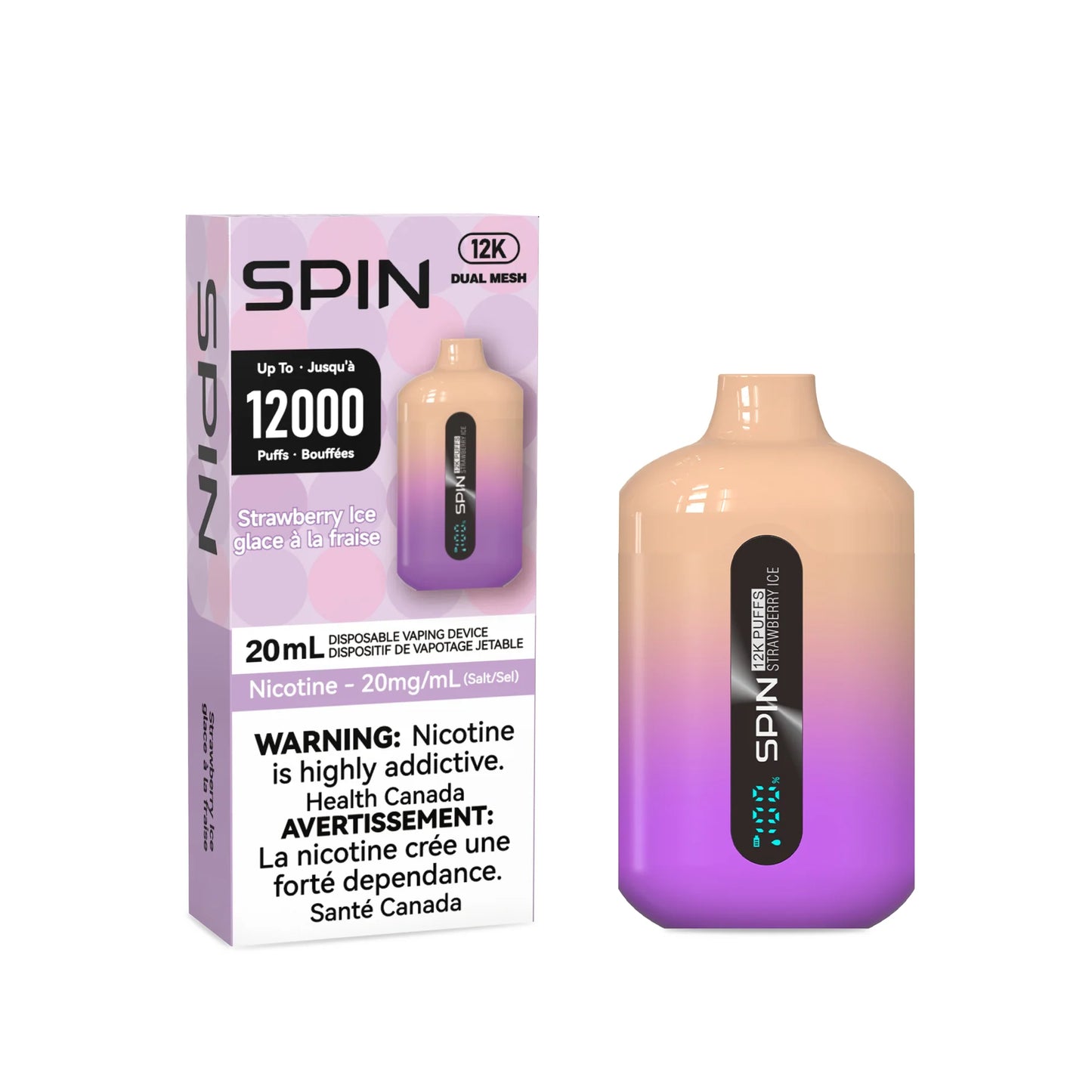 SPIN 12k PUFFS (ON) - ALL FLAVOURS