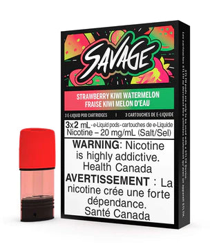 STLTH SAVAGE PODS - STRAWBERRY KIWI WATERMELON