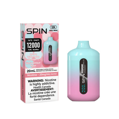 SPIN 12k PUFFS (ON) - ALL FLAVOURS